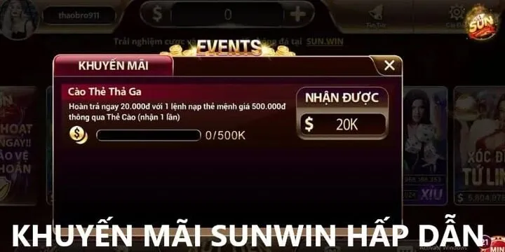 Tổng hợp các Khuyến mãi Sunwin