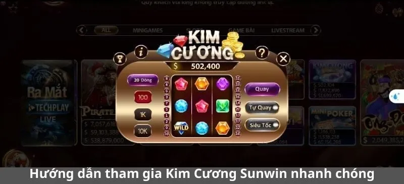 Quy tắc cần nhớ khi tham gia Kim cương Sunwin
